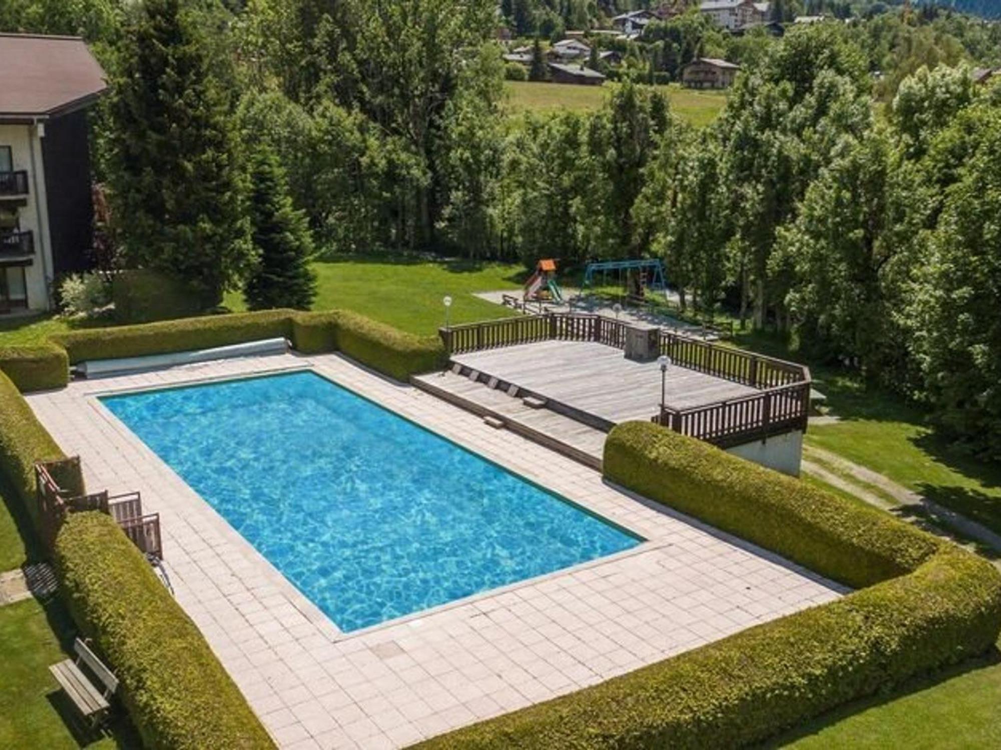 Studio Avec Piscine Chauffee, Tennis & Balcon - 4 Couchages A Megeve - Fr-1-597-14 Dış mekan fotoğraf