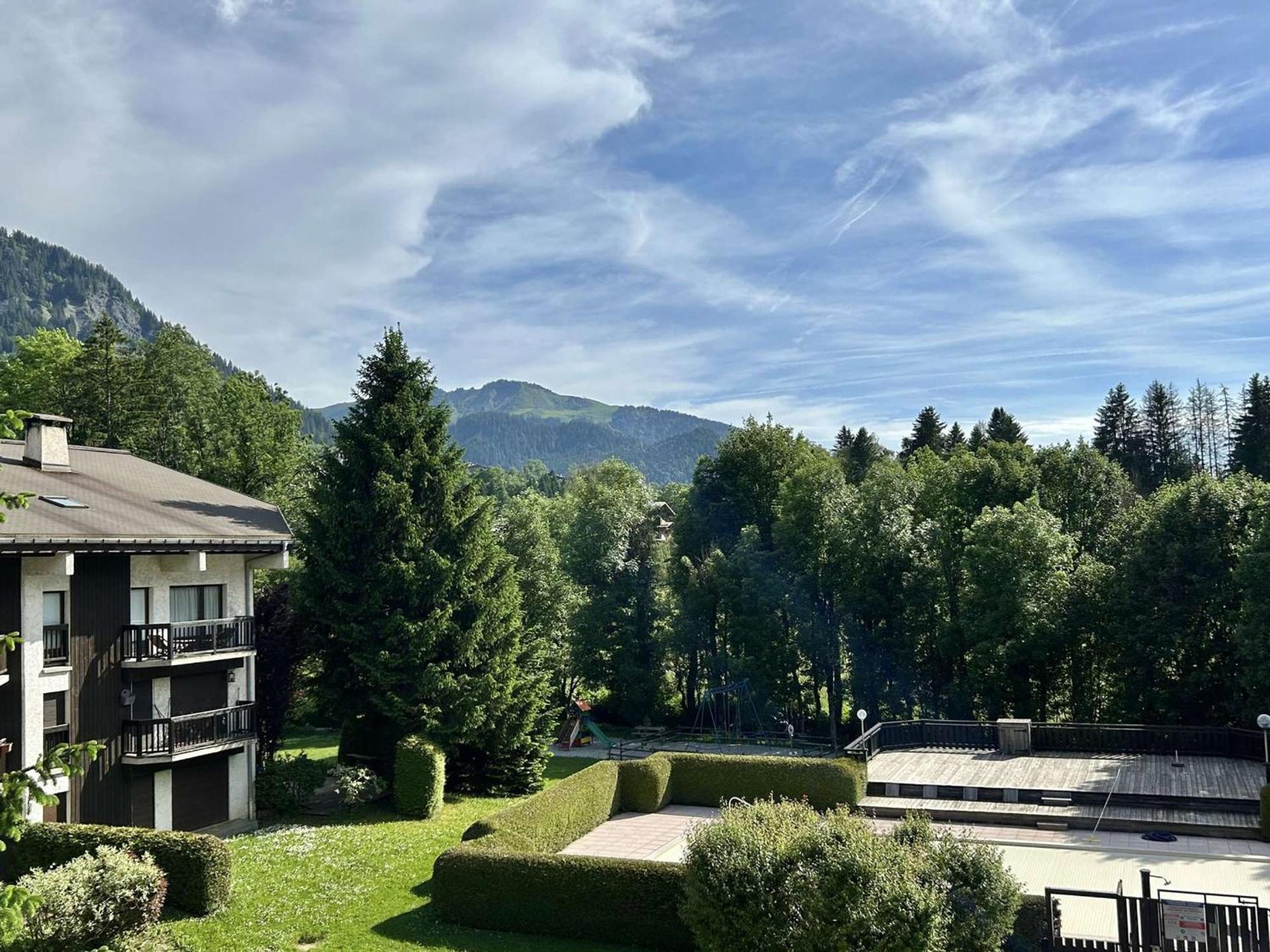 Studio Avec Piscine Chauffee, Tennis & Balcon - 4 Couchages A Megeve - Fr-1-597-14 Dış mekan fotoğraf